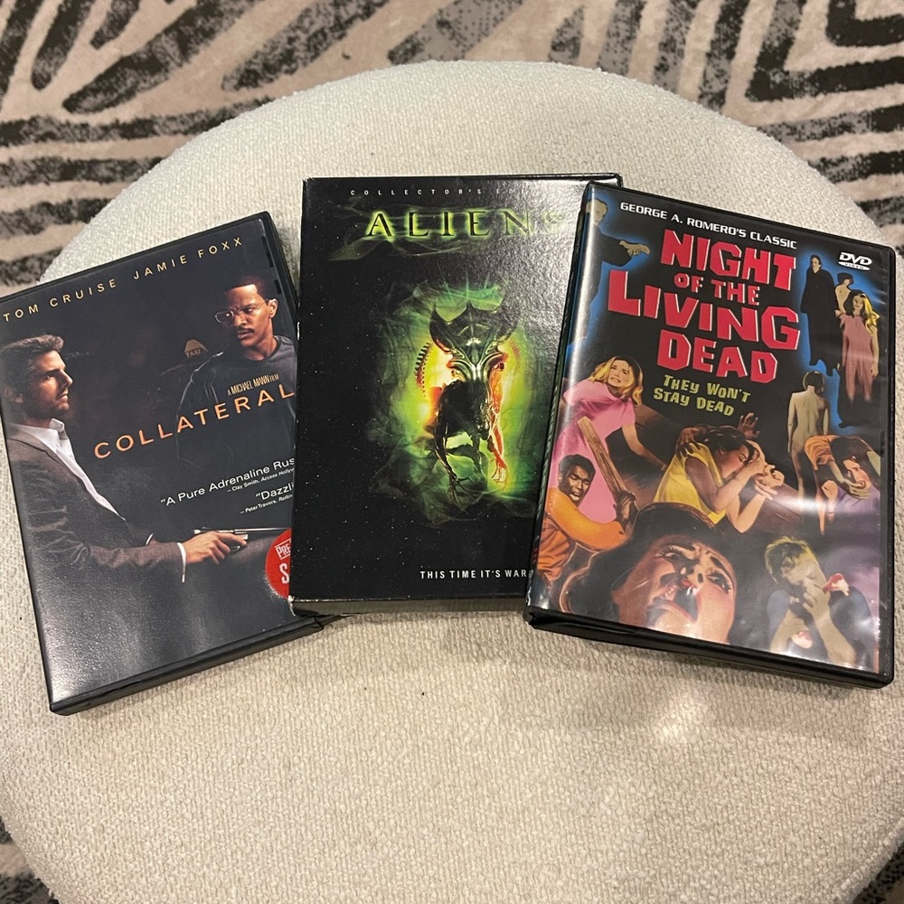 DVD Movie Collection: Collateral, Alien, Night of the Living Dead